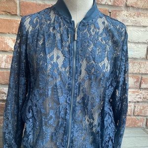 Zara lace bomber jacket
